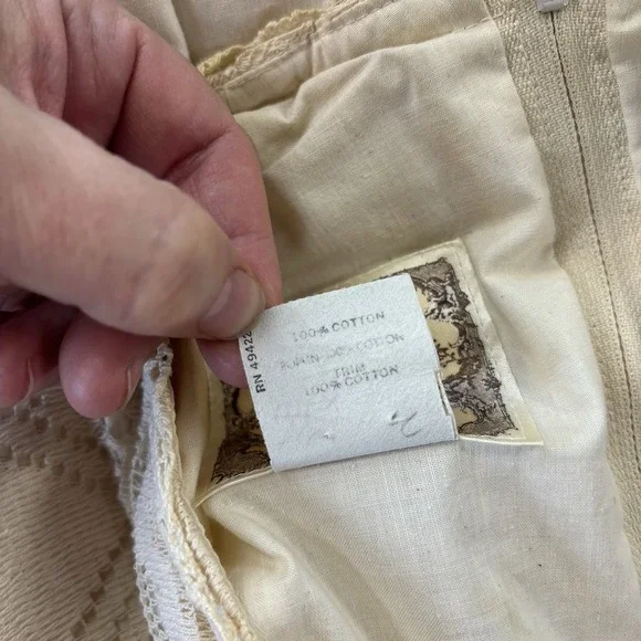 Vintage Gunne Sax Dress Size 7 Crochet Lace Corset Prairie Cottagecore Wedding - Picture 4 of 16